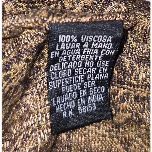 Chaudry KC Sports Brown Paisley Cover-Up Shawl - Picture 2 of 5